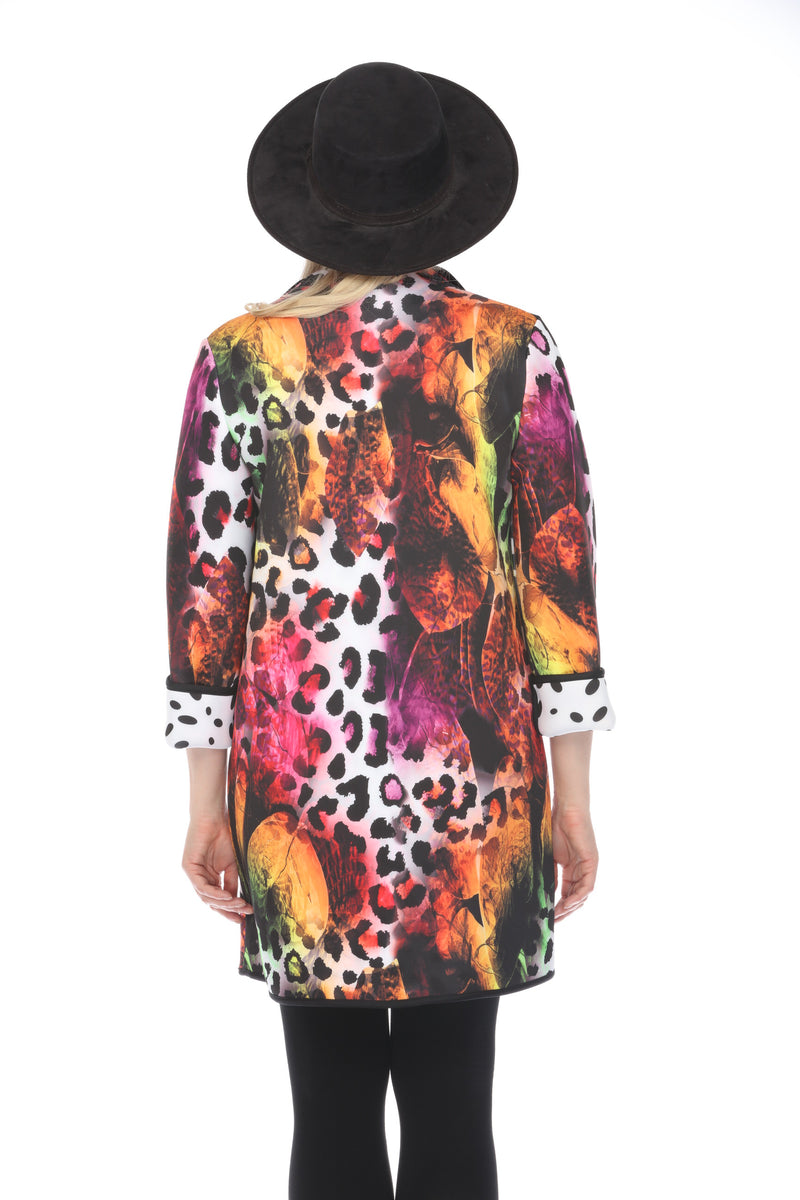 A-Line Coat Cheetah Large Print 1170CLP