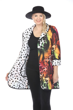 A-Line Coat Cheetah Large Print 1170CLP