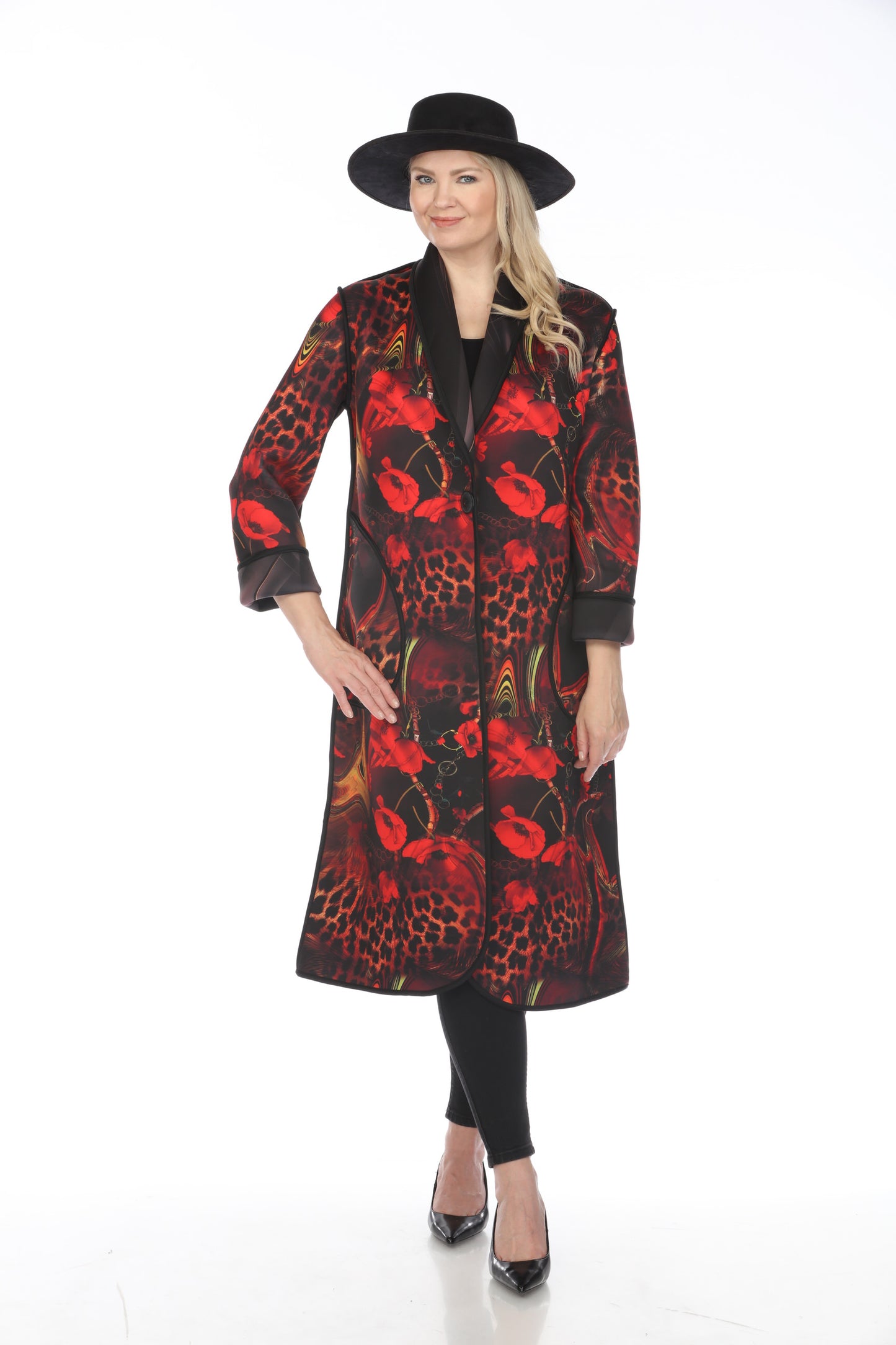 Long Coat Leopard Poppy 1160LP