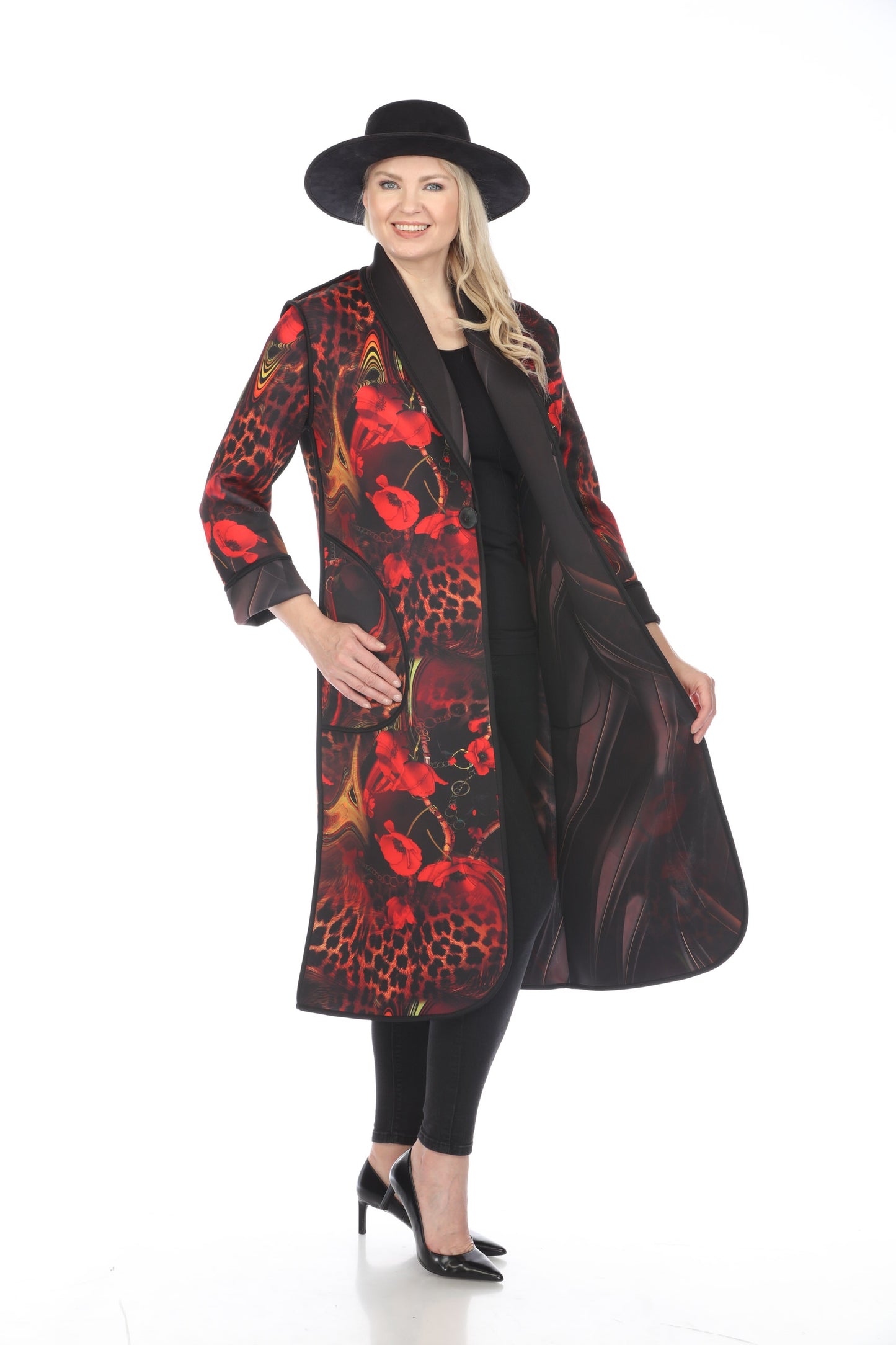 Long Coat Leopard Poppy 1160LP