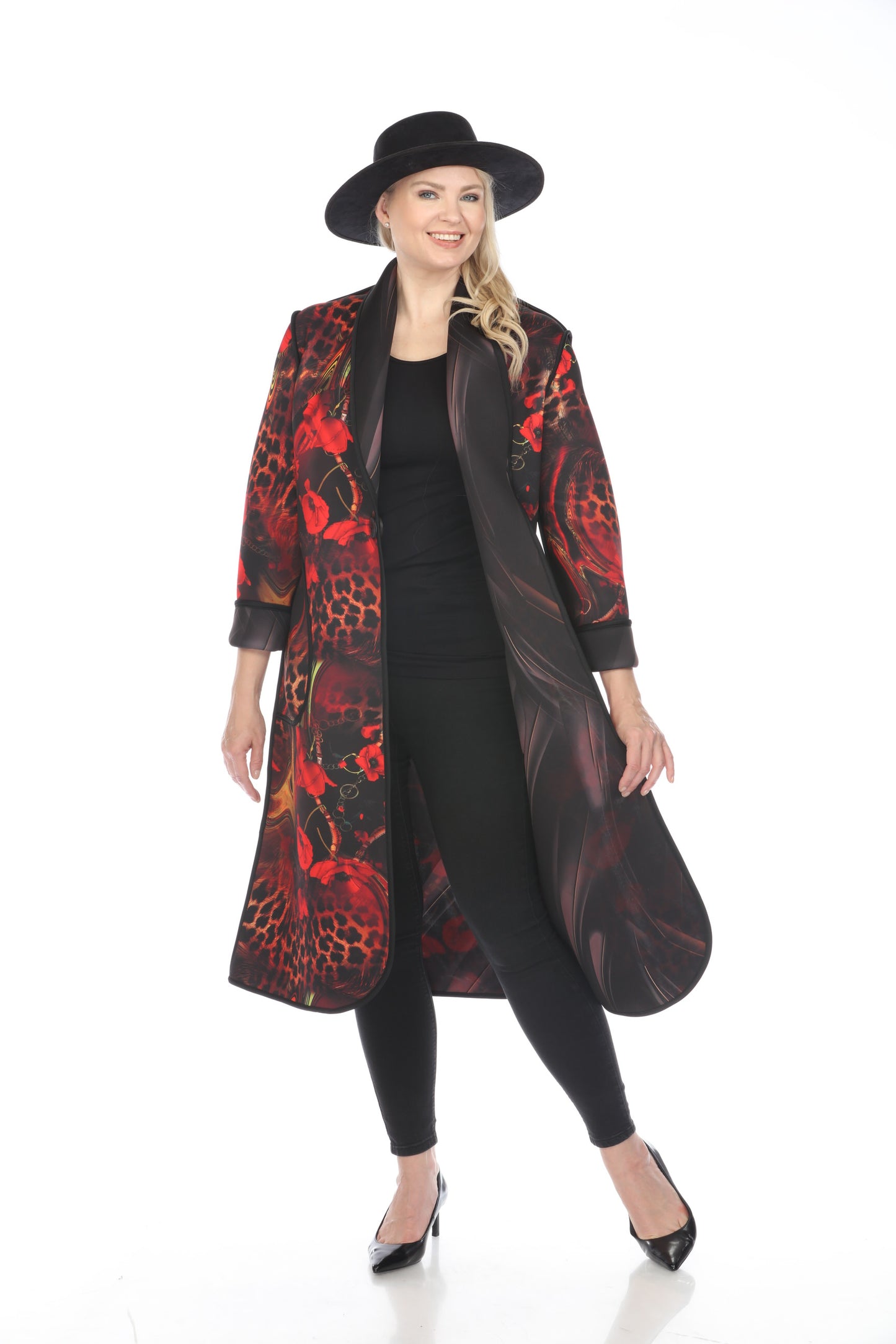 Long Coat Leopard Poppy 1160LP