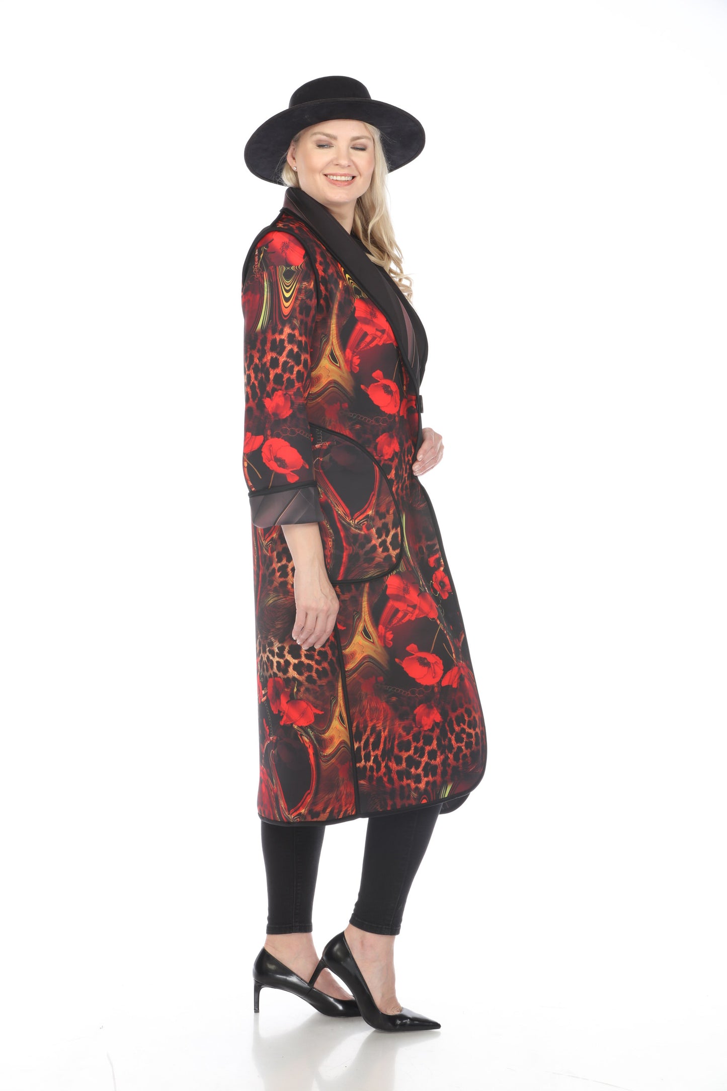 Long Coat Leopard Poppy 1160LP