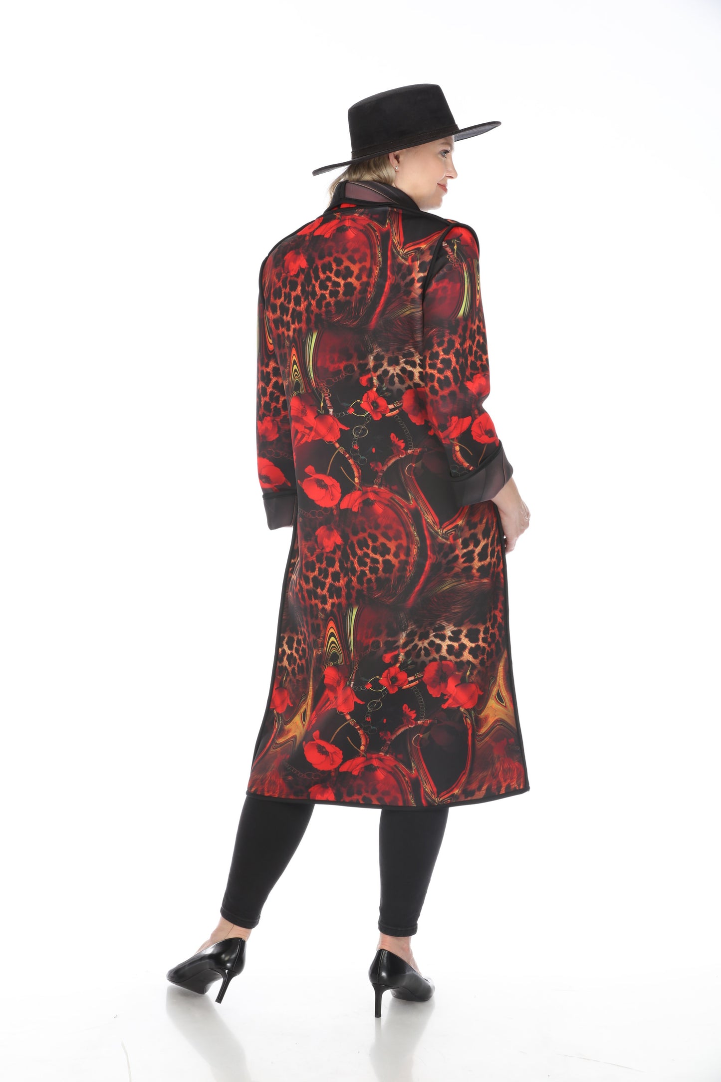Long Coat Leopard Poppy 1160LP