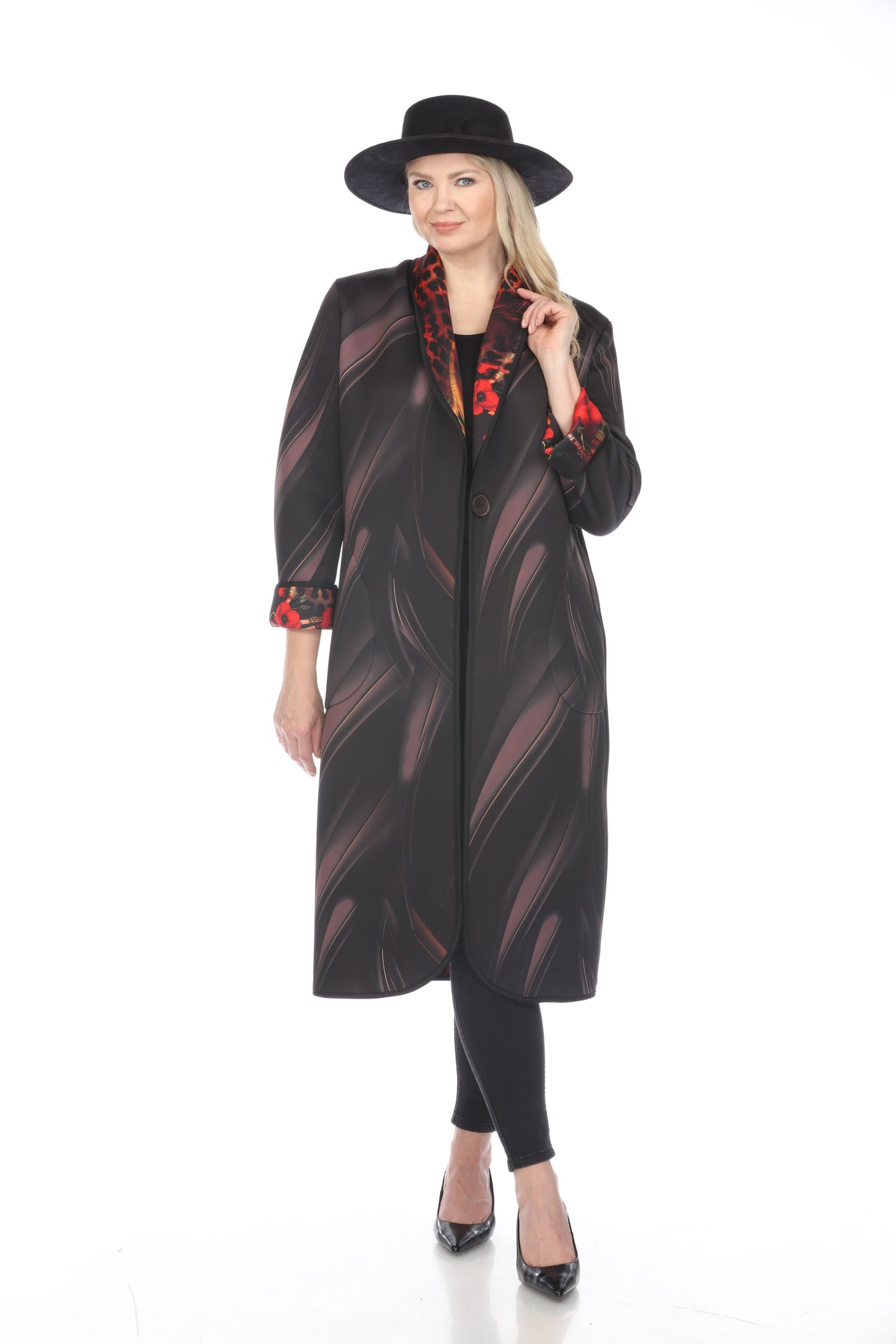Long Coat Leopard Poppy 1160LP