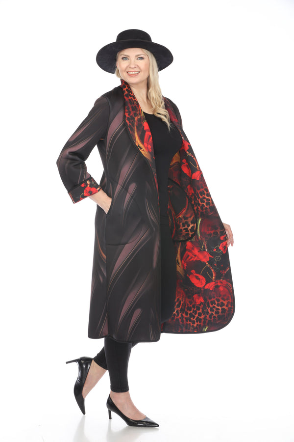 Long Coat Leopard Poppy 1160LP