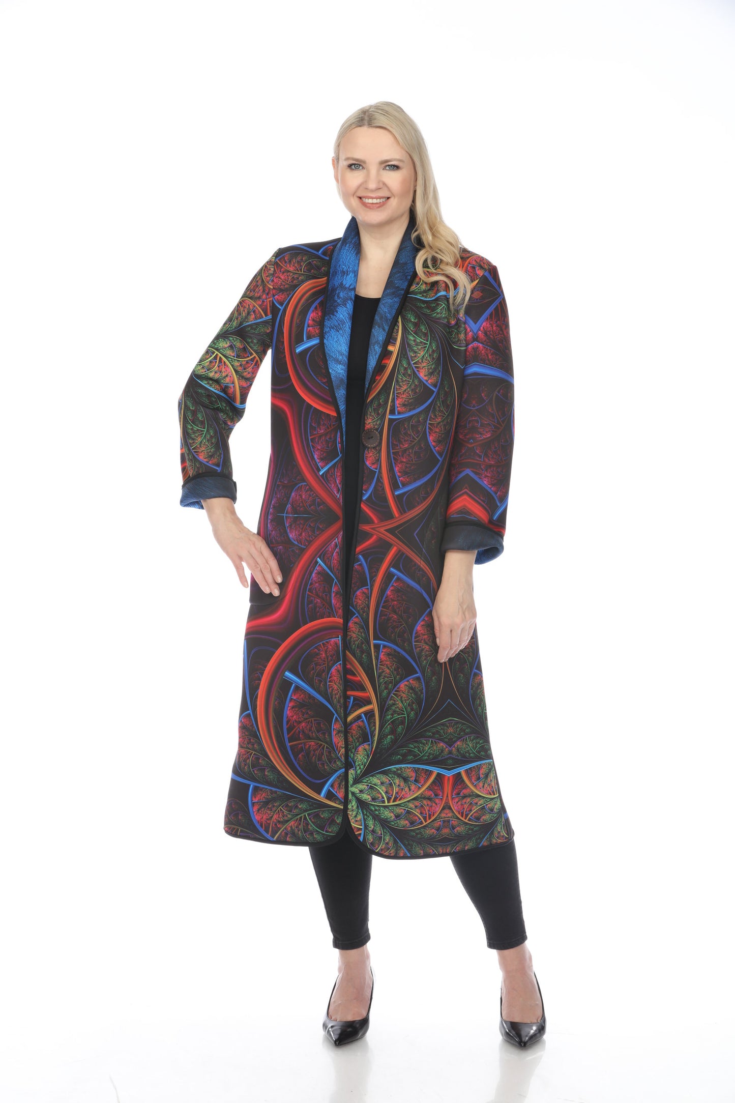 Long Coat Neon Blue 1160NB