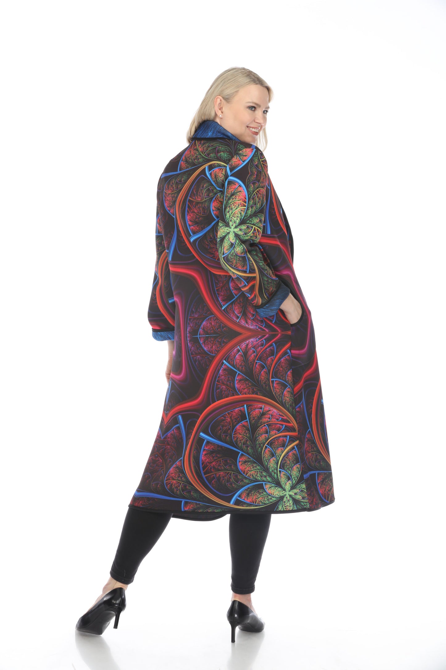 Long Coat Neon Blue 1160NB