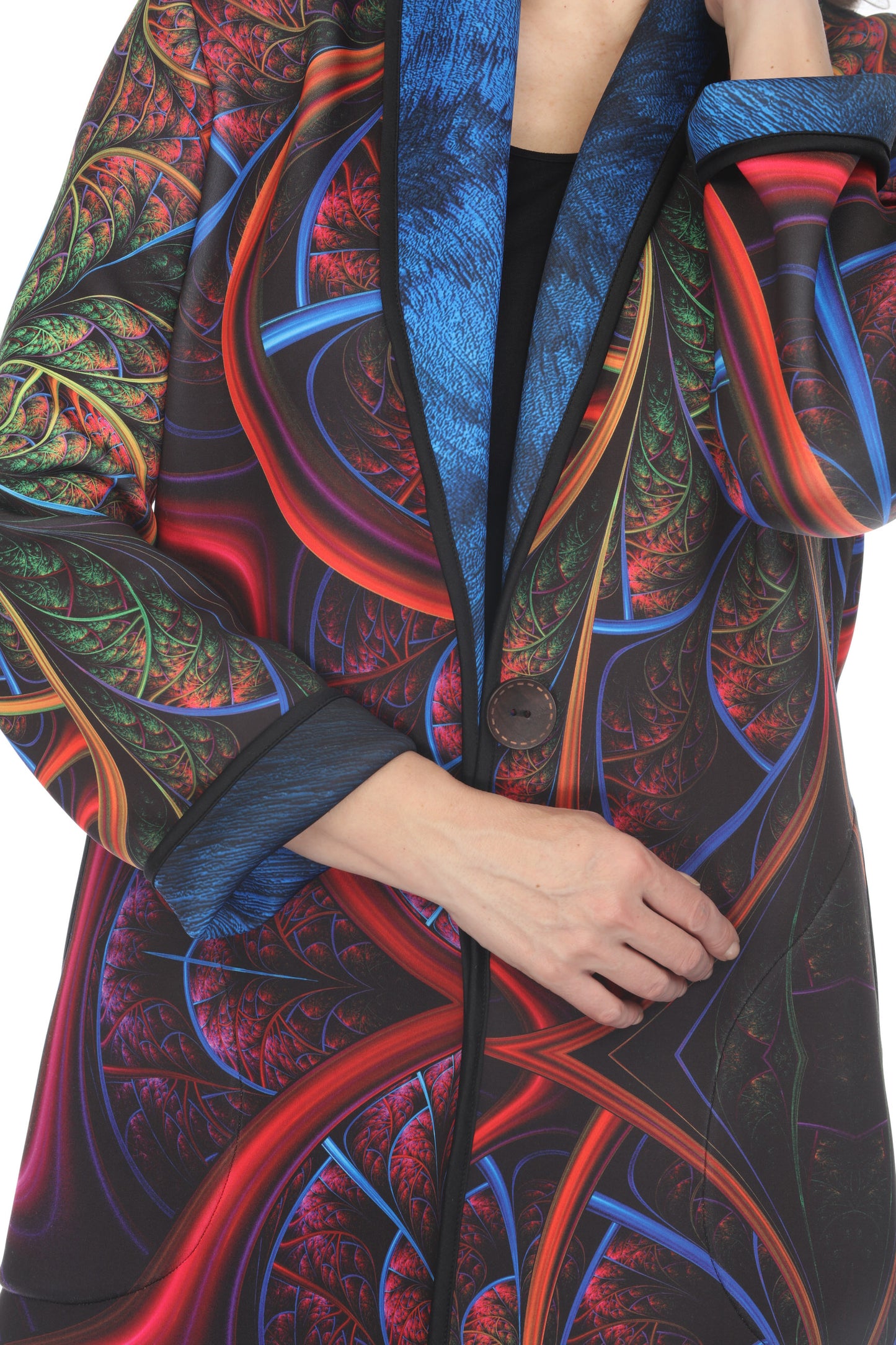 Long Coat Neon Blue 1160NB