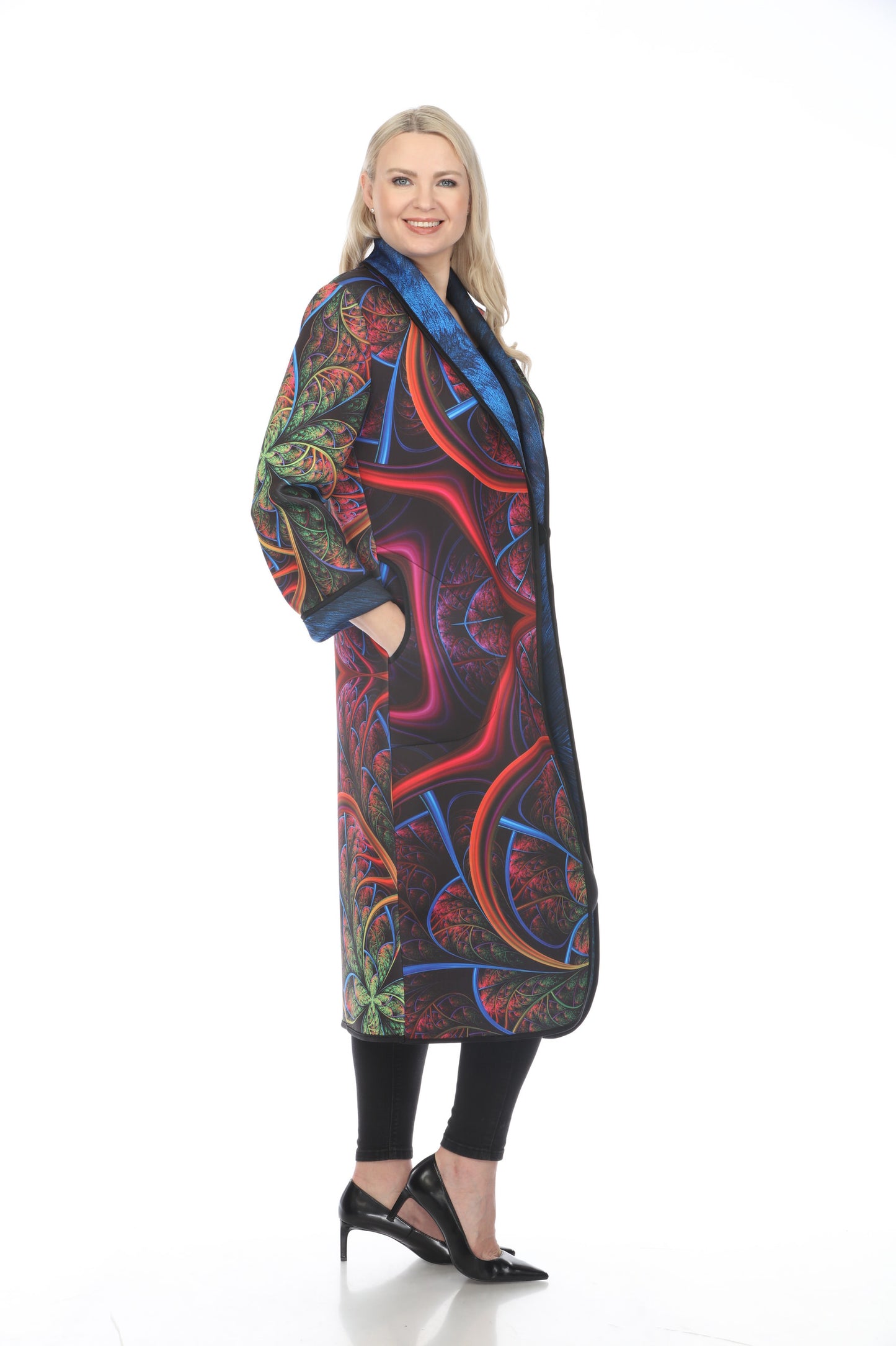 Long Coat Neon Blue 1160NB
