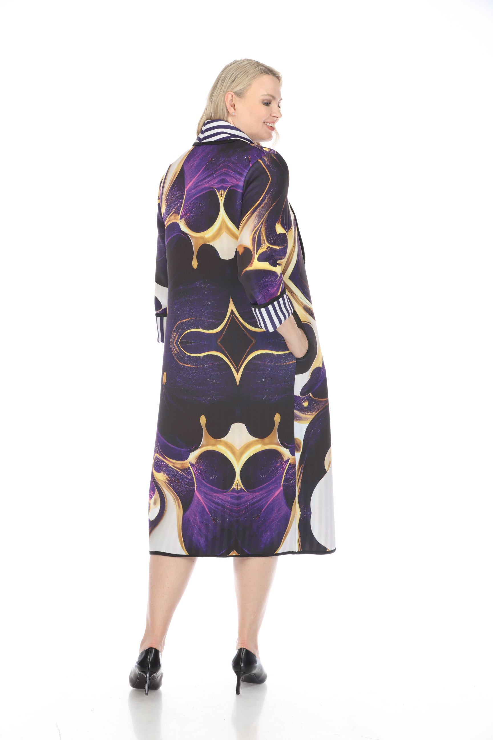Long Coat Purple Orchid 1160PO– Fenya V