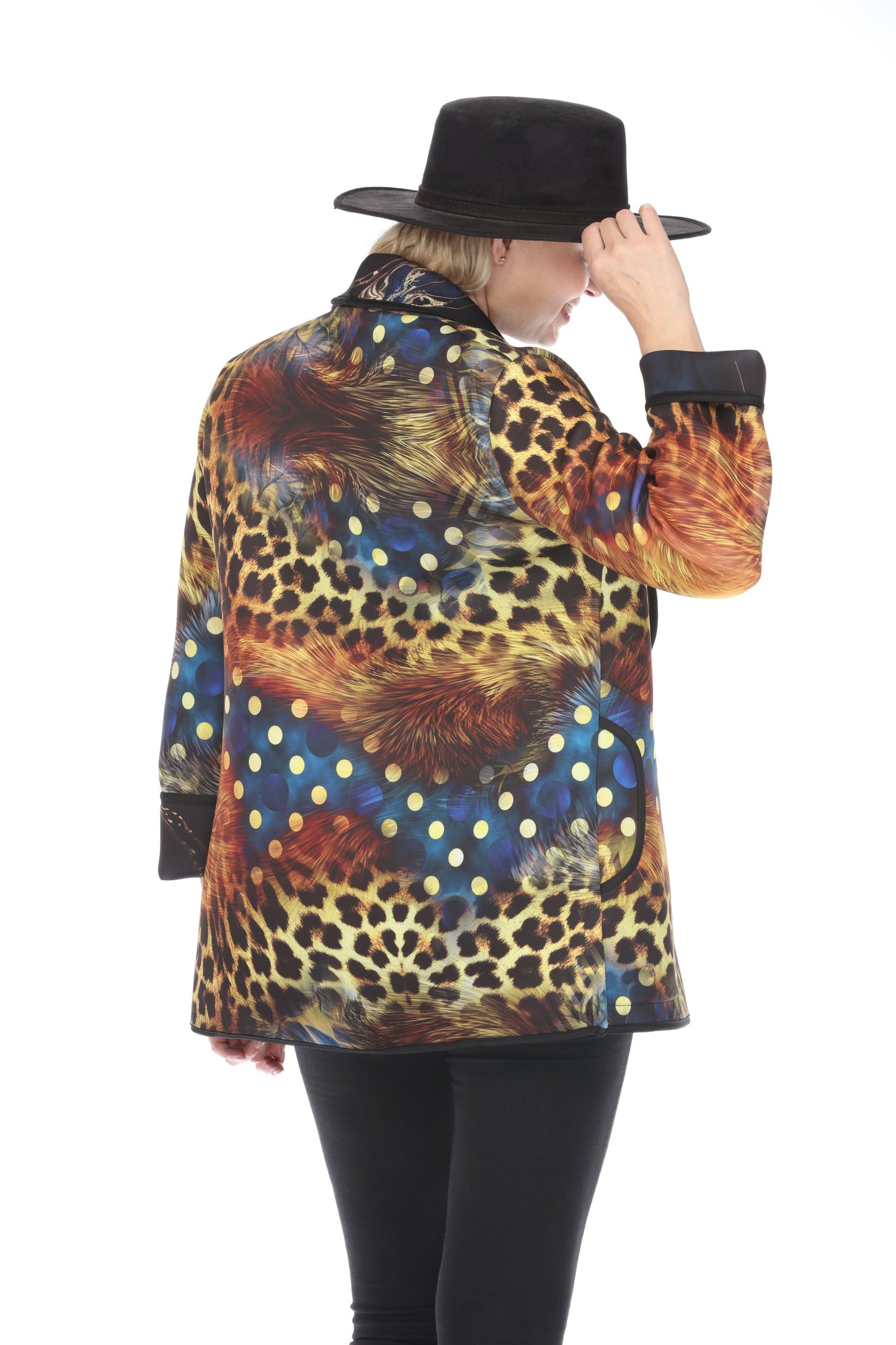 Long Jacket Feather and Fur 1051FF