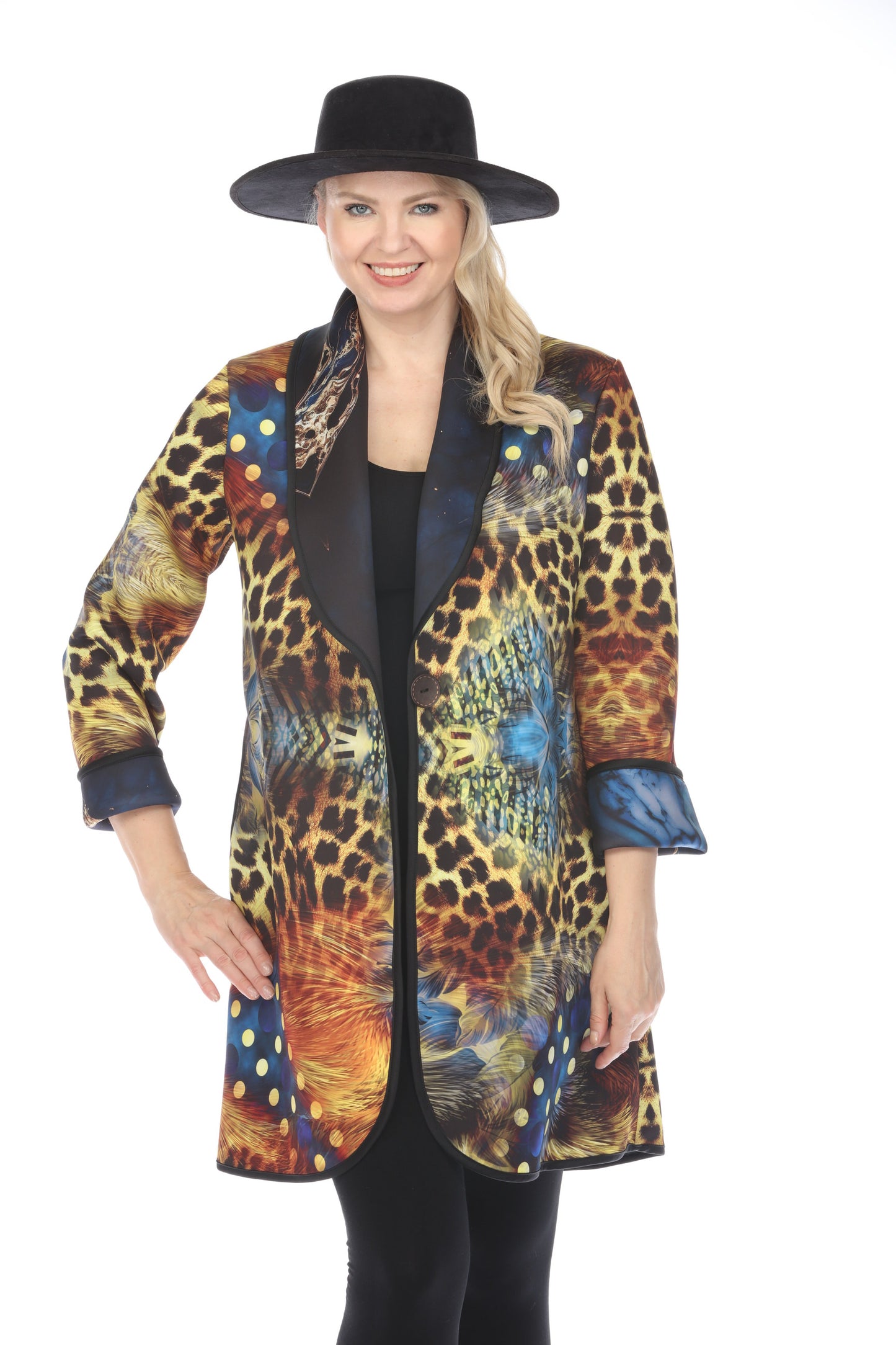 Long Jacket Feather and Fur 1051FF