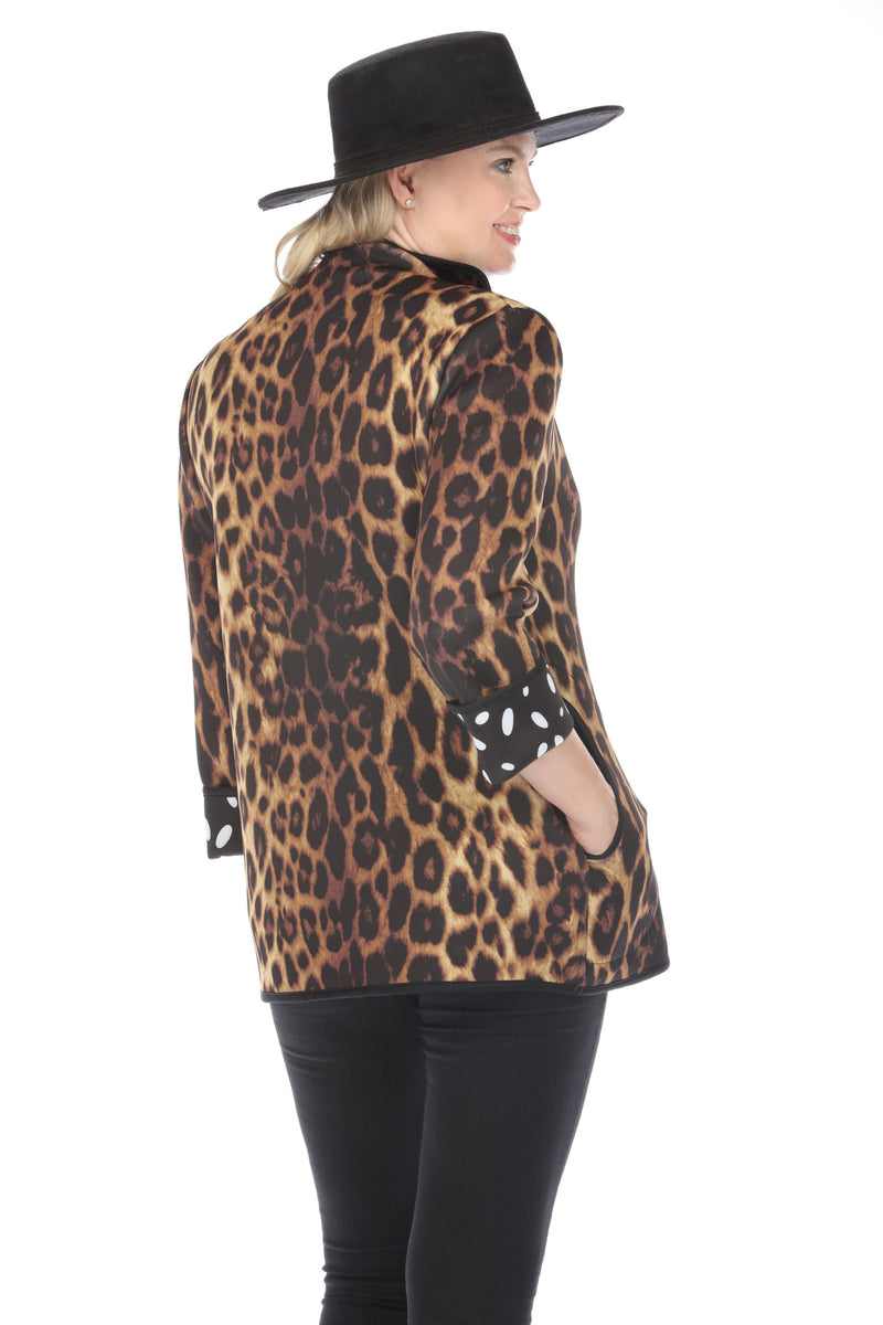 Long Jacket Leopard Dots 1051LD