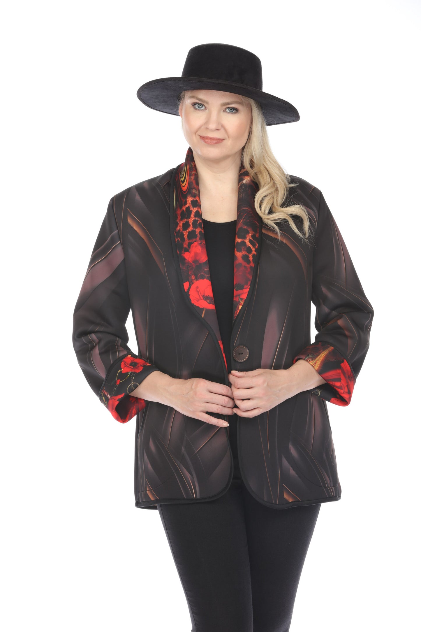 Long Jacket Leopard Poppy 1051LP