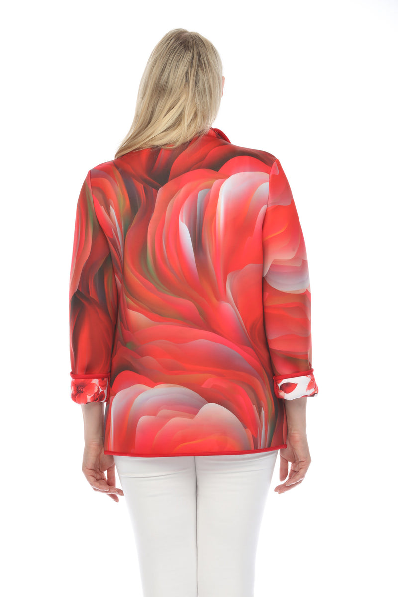 Long Jacket Tropical Flower Red 1051TFR