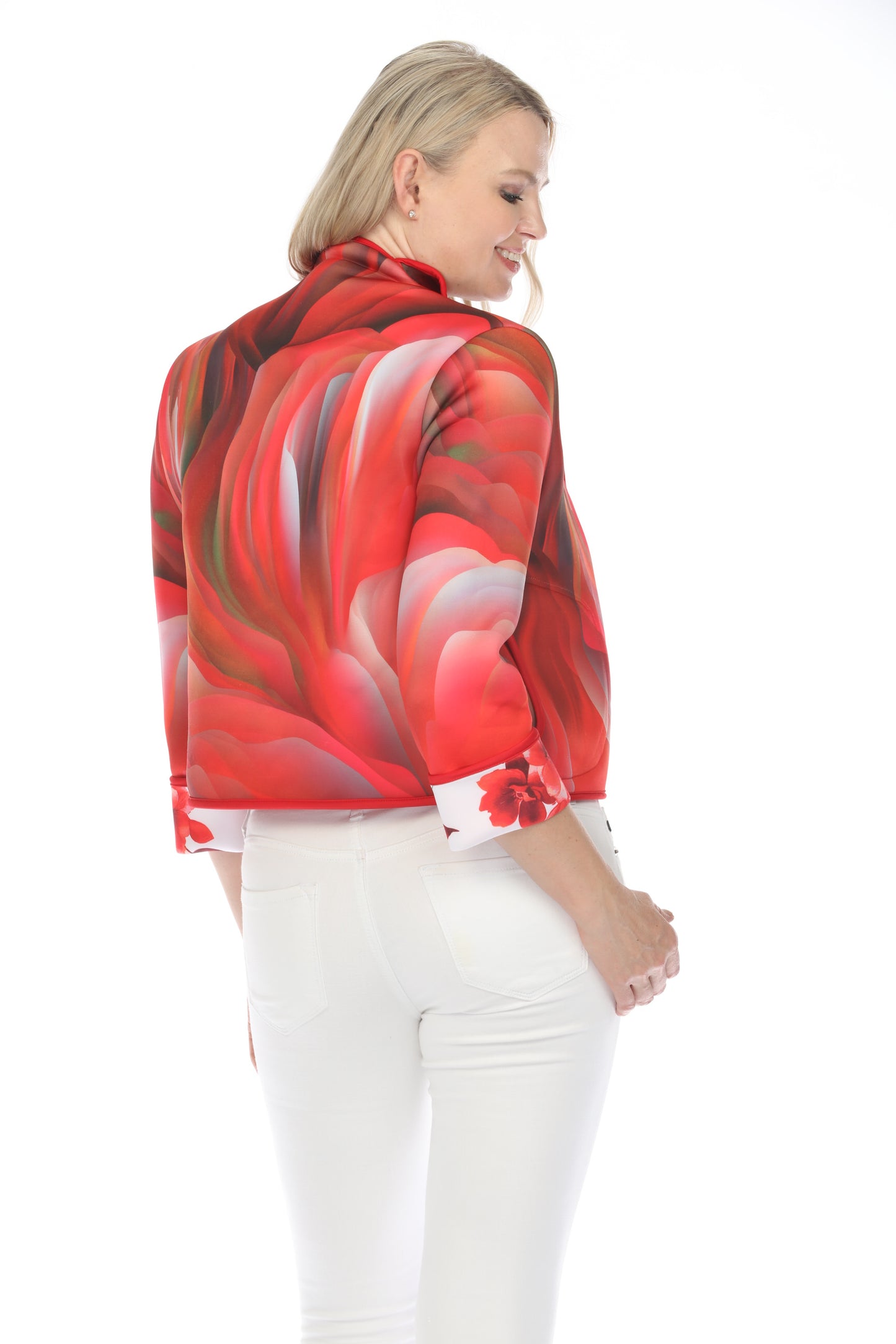 Short Jacket Tropical Flower Red 1050TFR