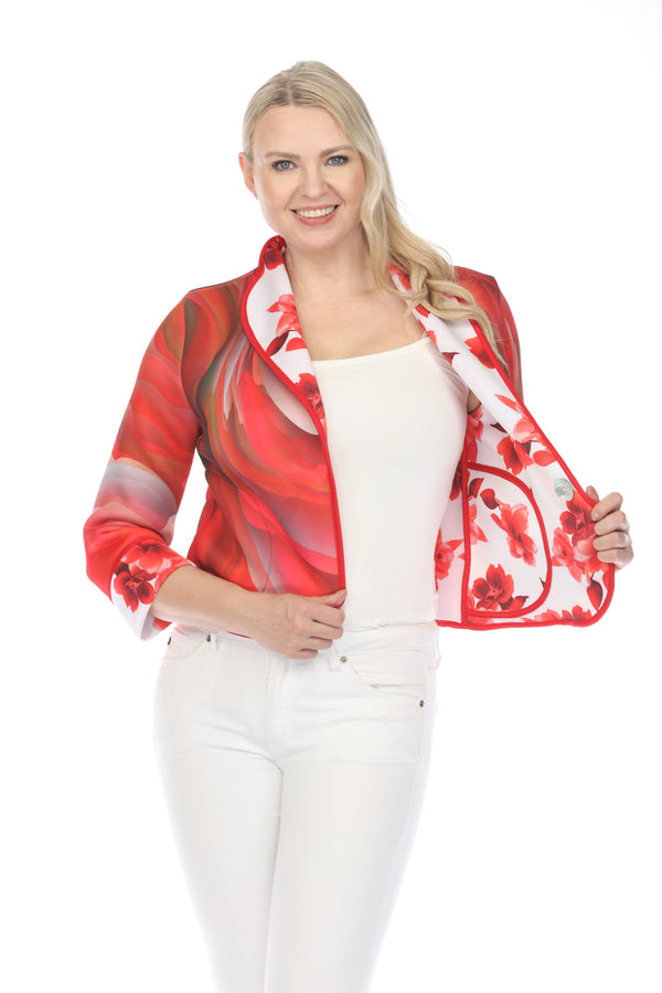 Short Jacket Tropical Flower Red 1050TFR