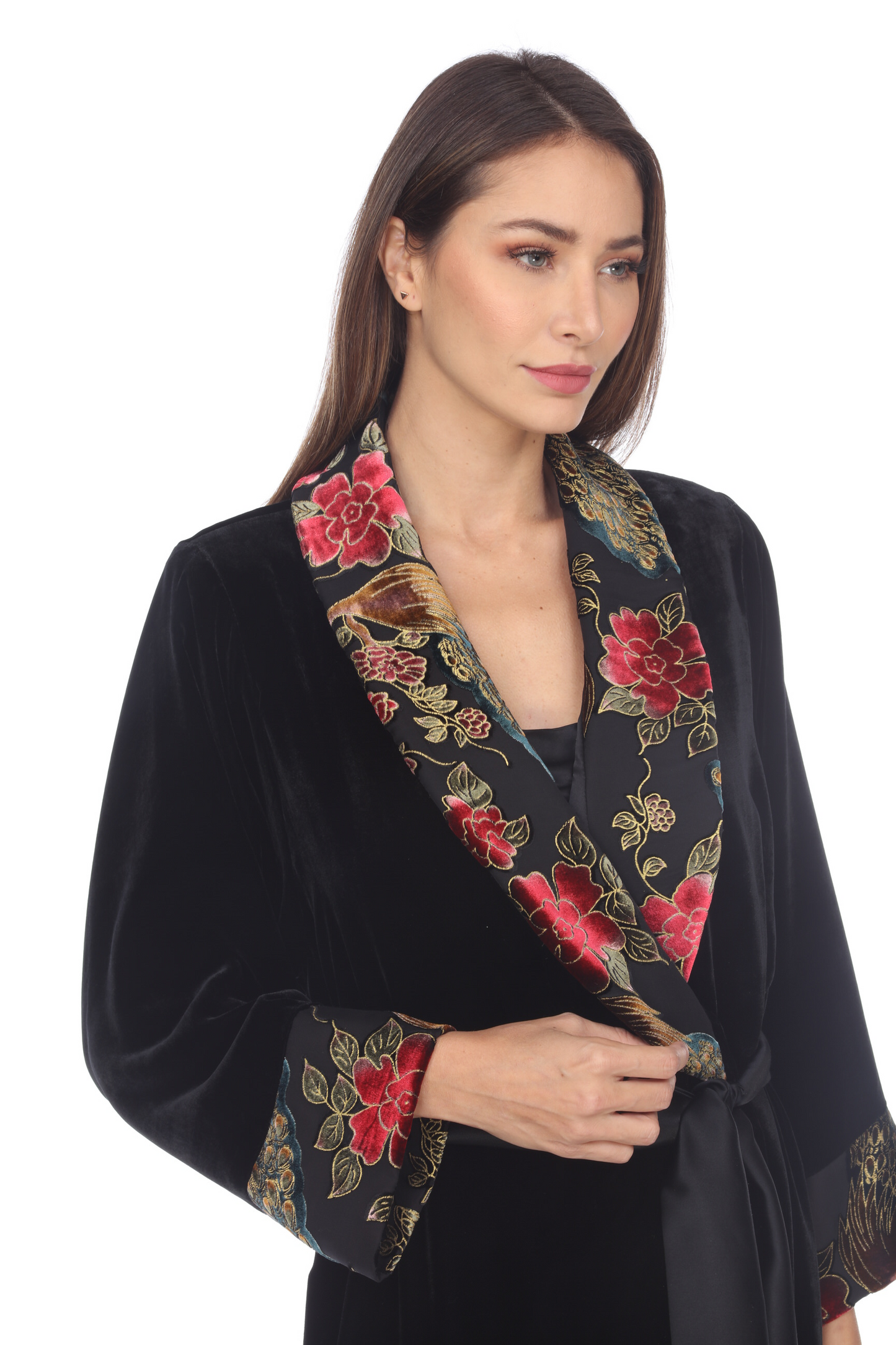 Short Classic Velvet Robe