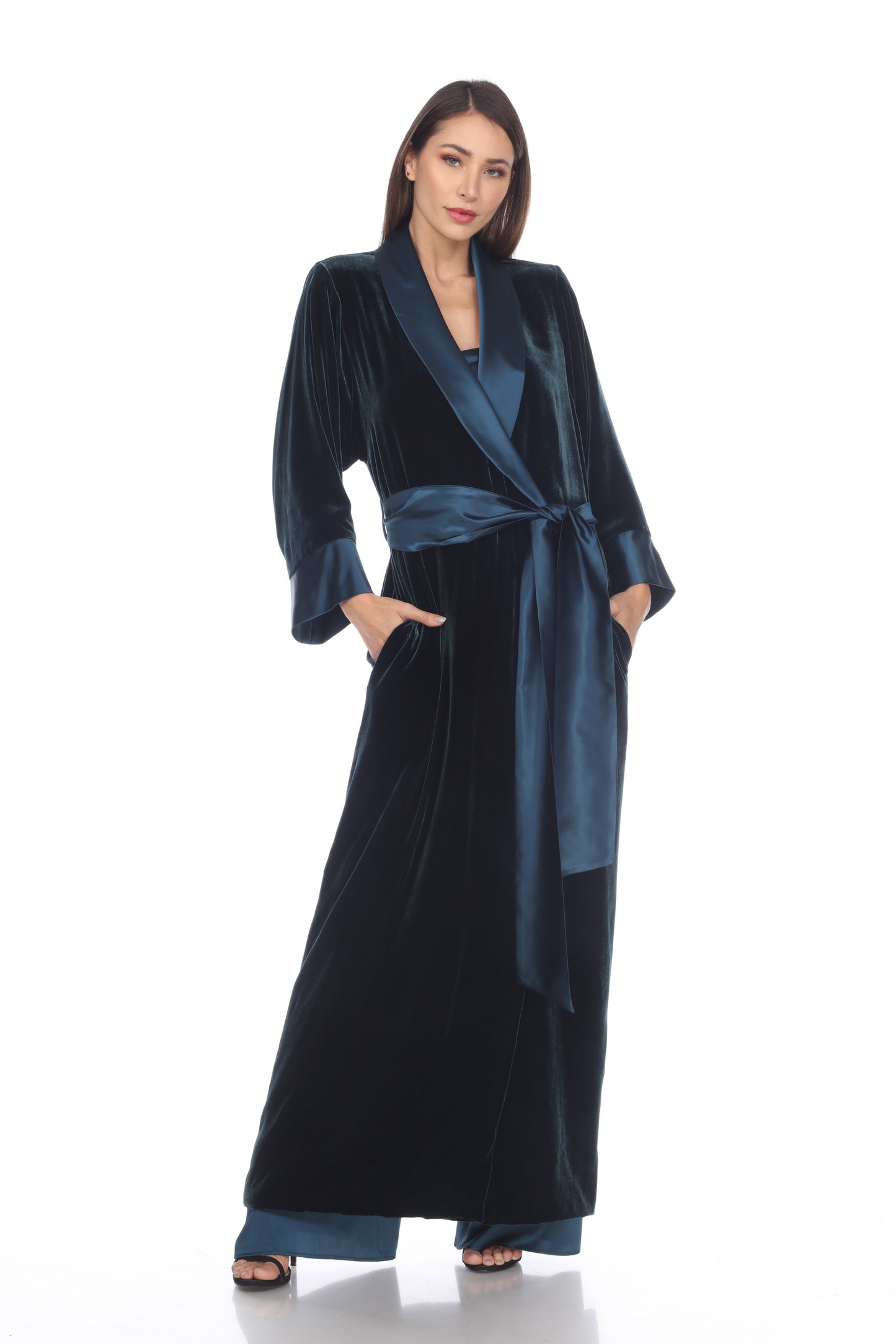 Long Classic Velvet Coat