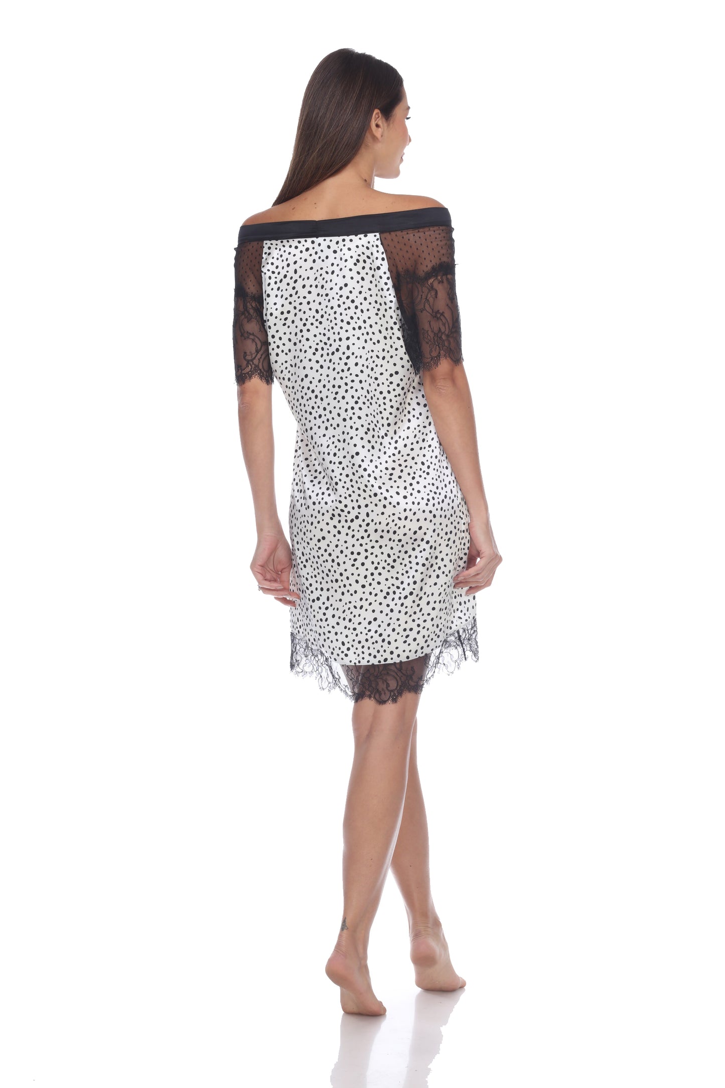 Printed Short Night Gown