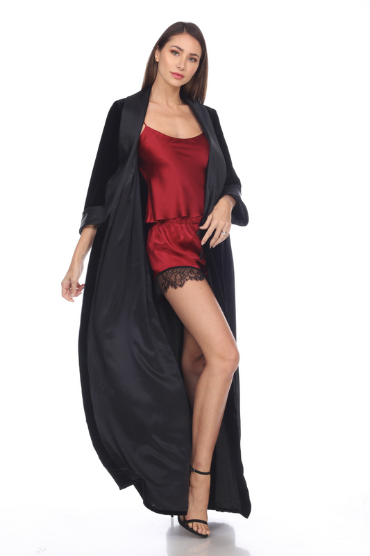 Long Classic Velvet Coat