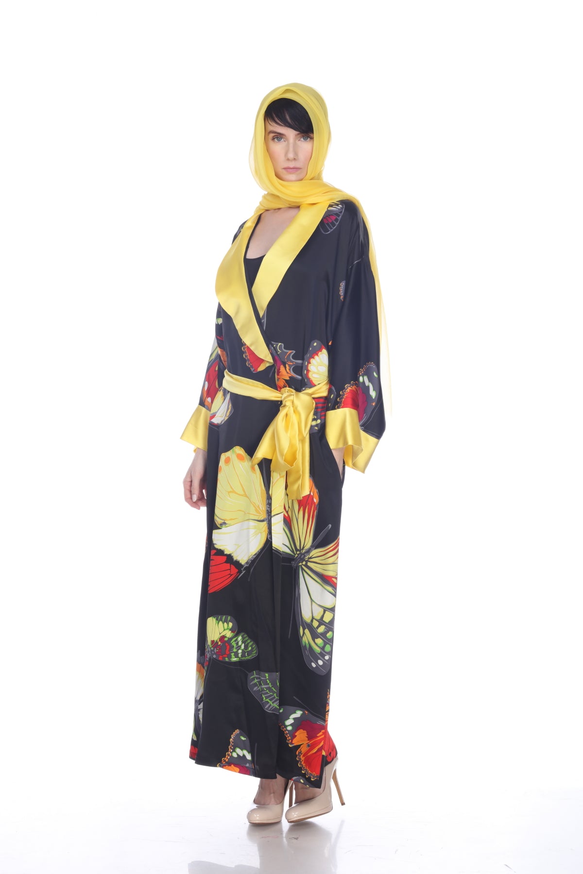 100% Silk Crinkled Chiffon Shawl