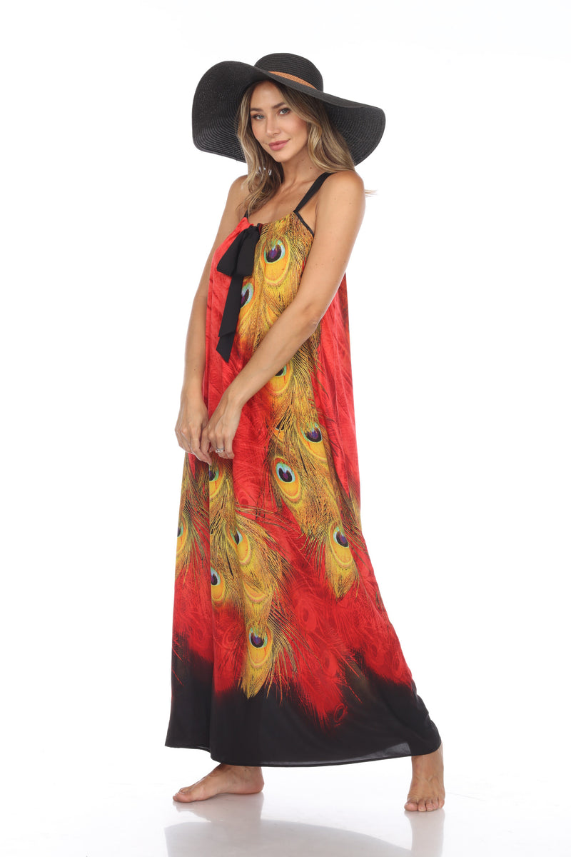 Peacock Long Dress Gown