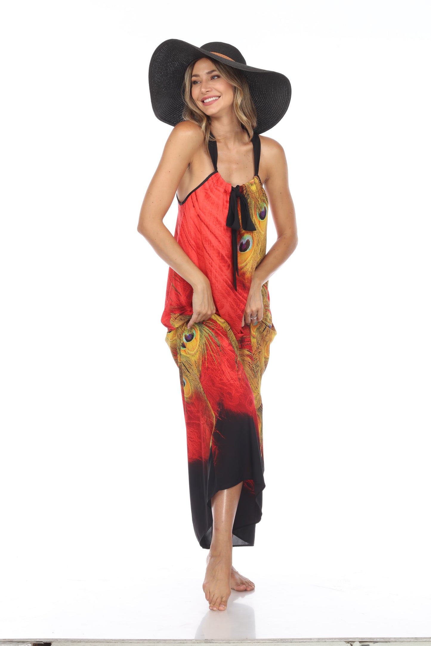 Peacock Long Dress Gown