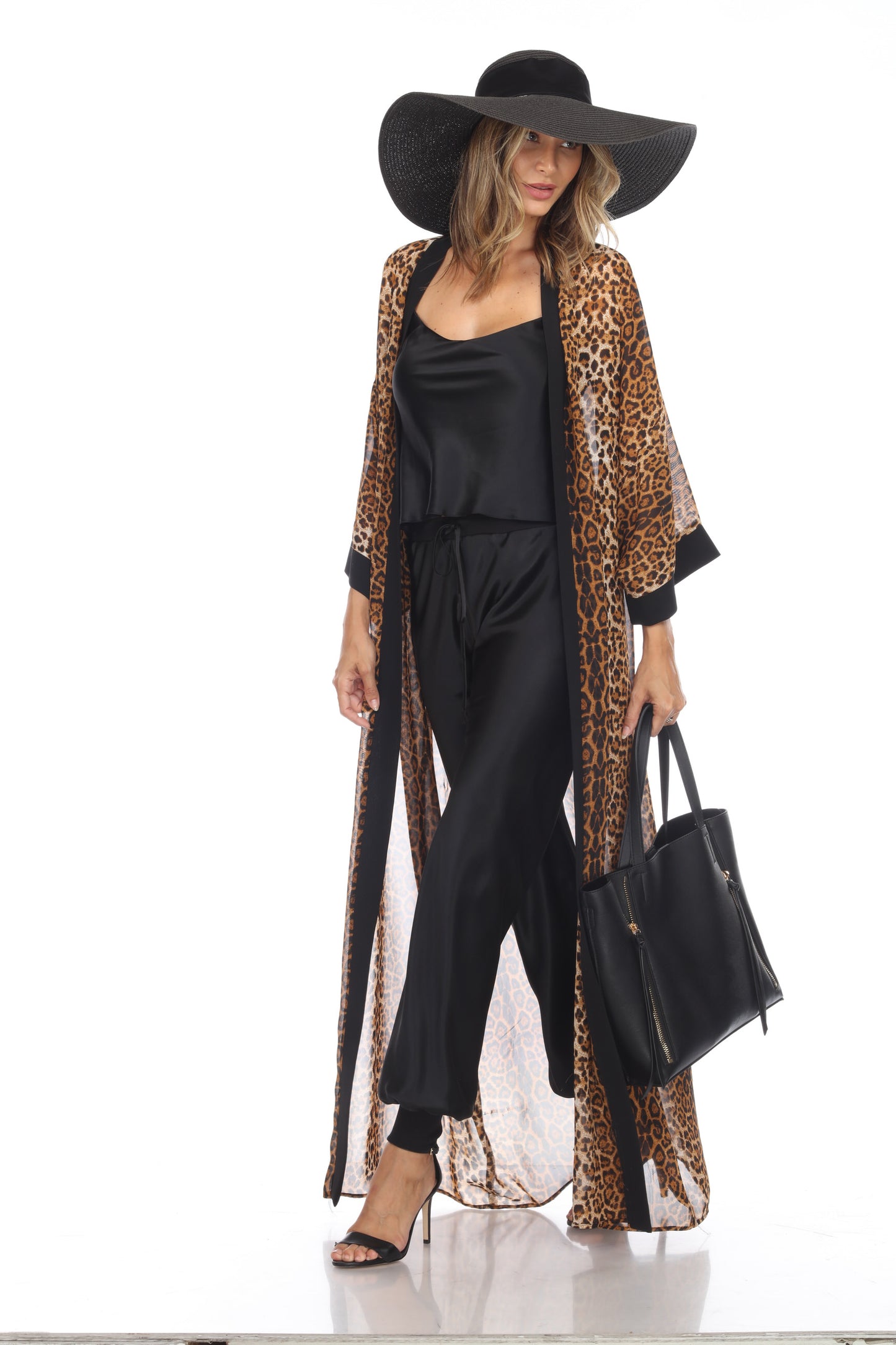 Leopard Long Kimono
