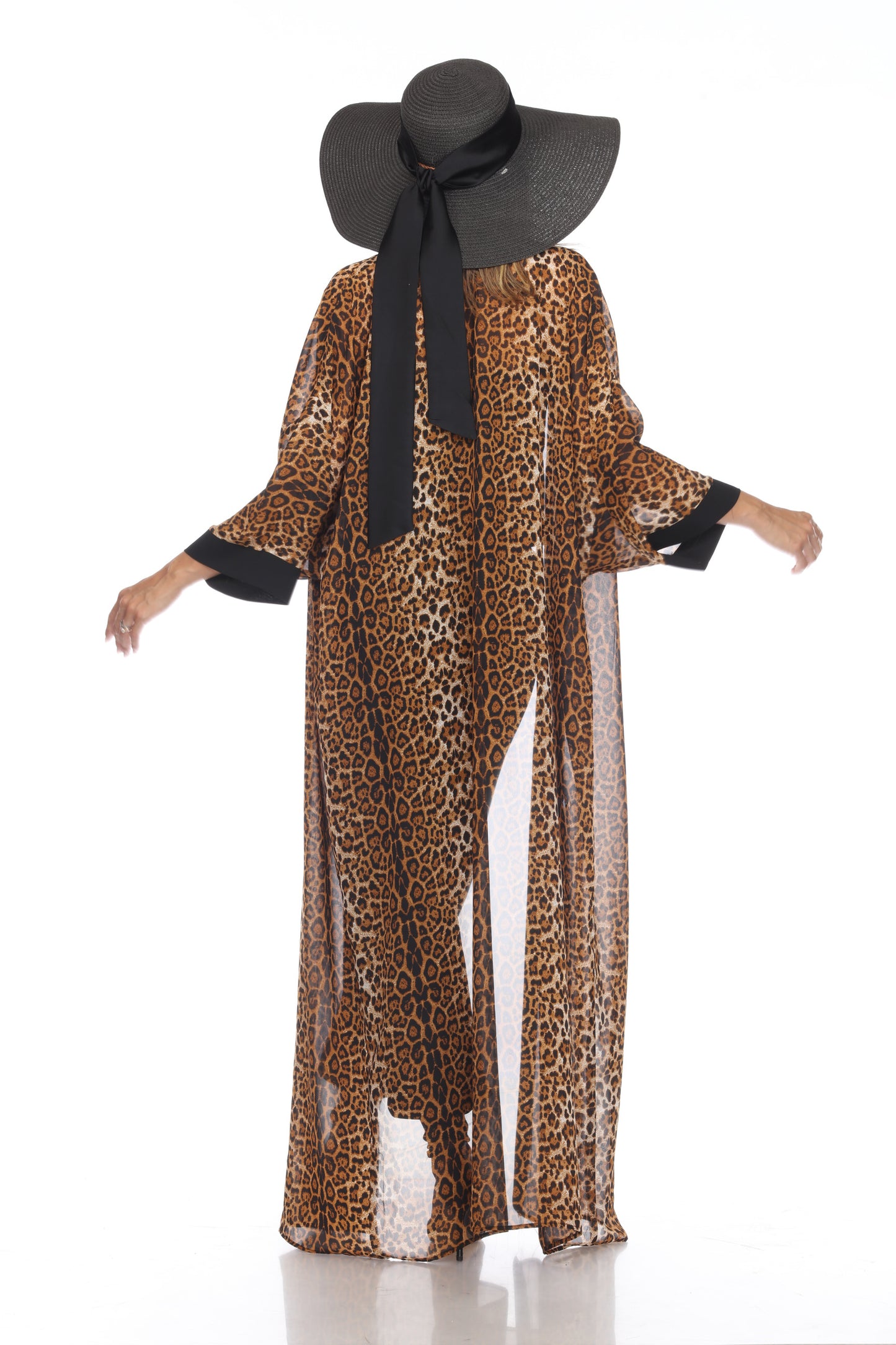 Leopard Long Kimono