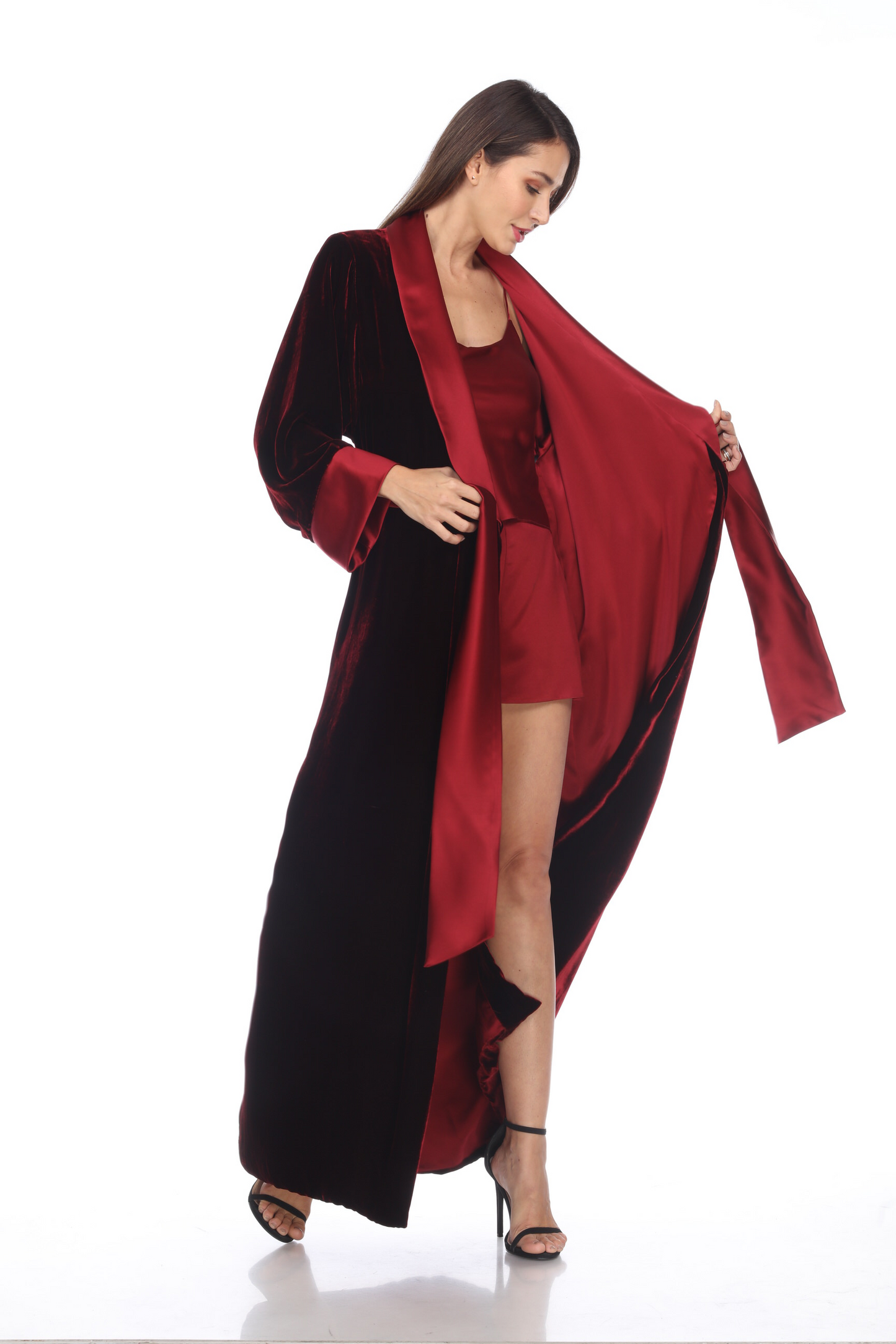 Long Classic Velvet Coat