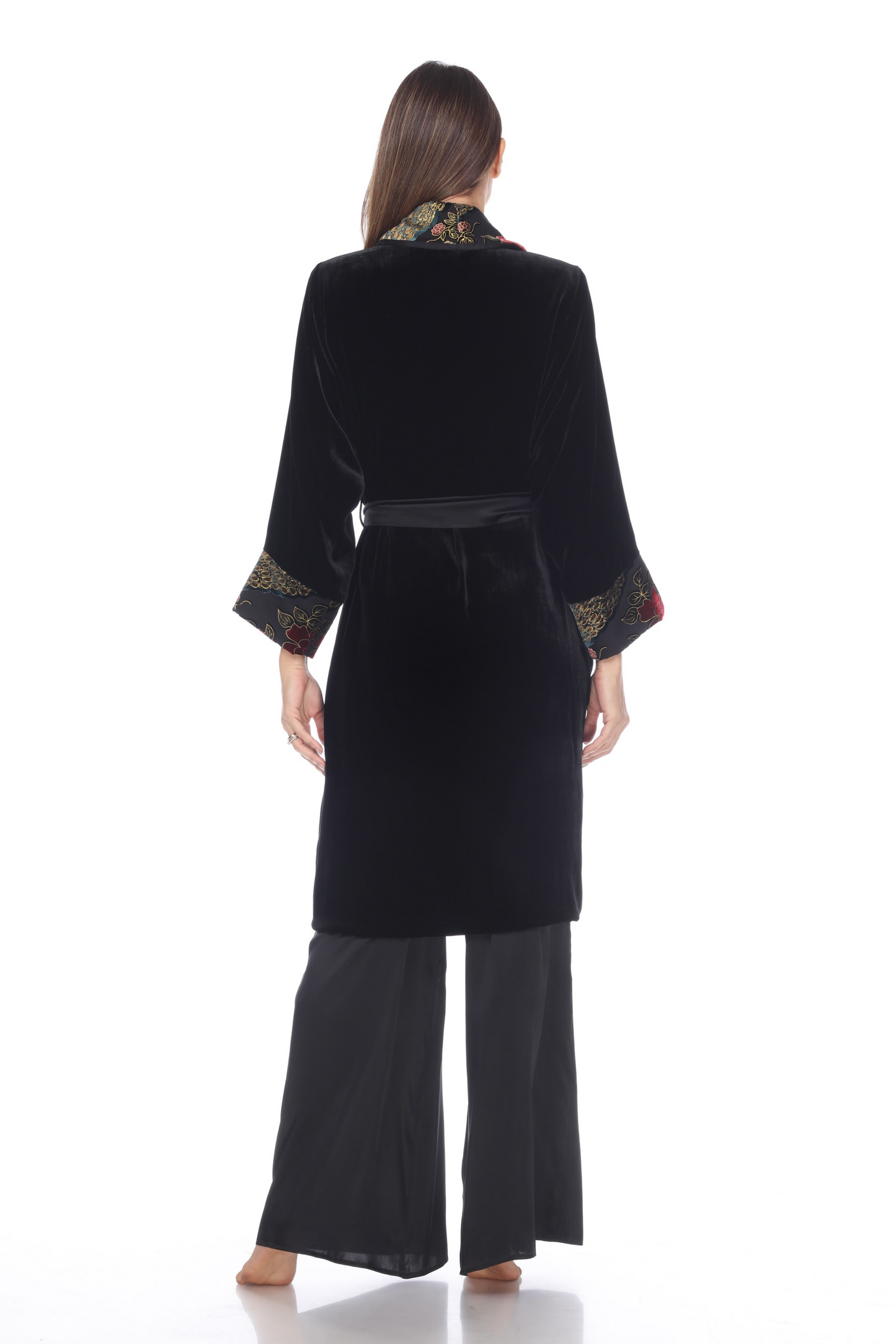 Short Classic Velvet Robe