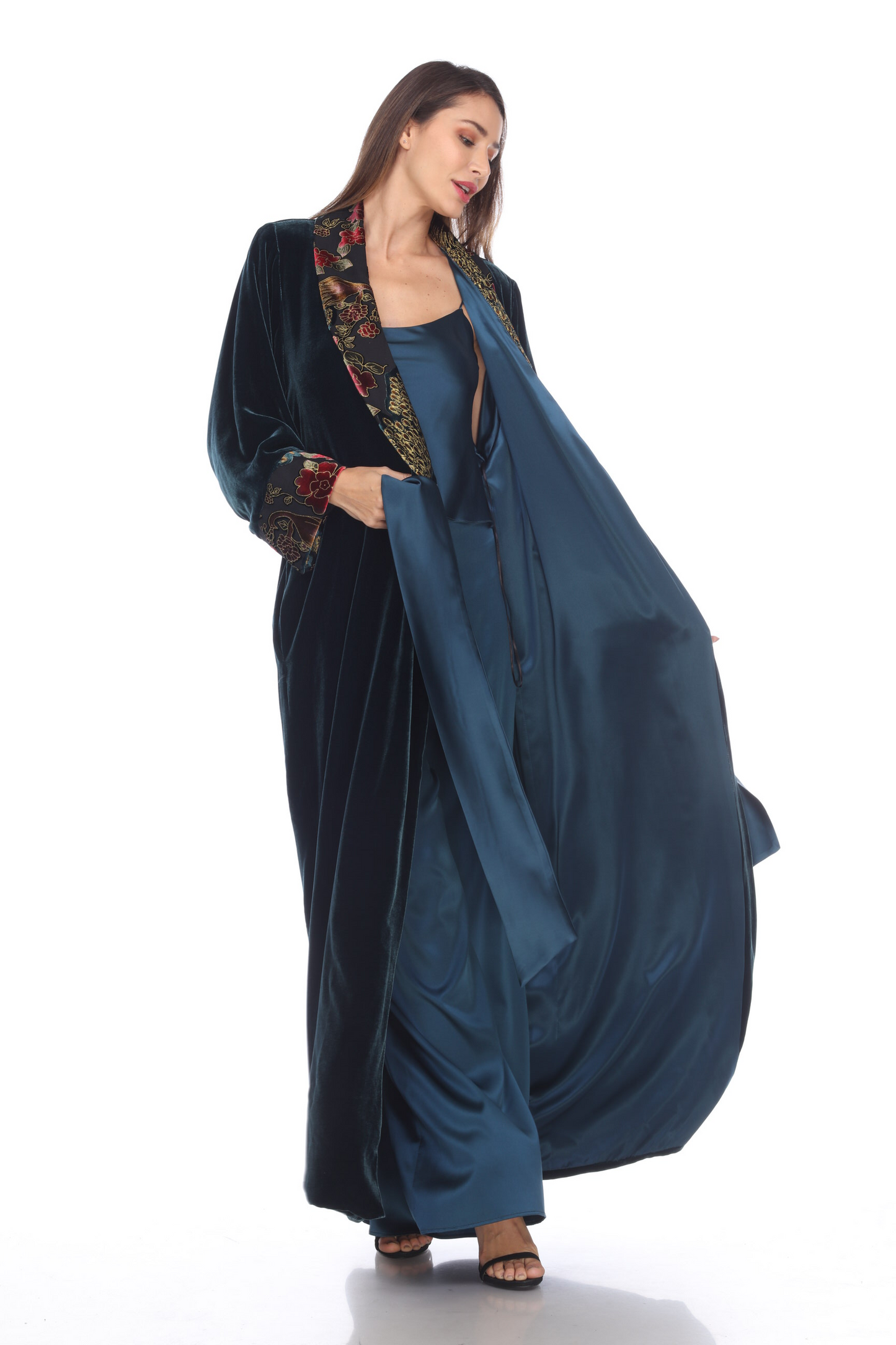 Long Classic Velvet Coat