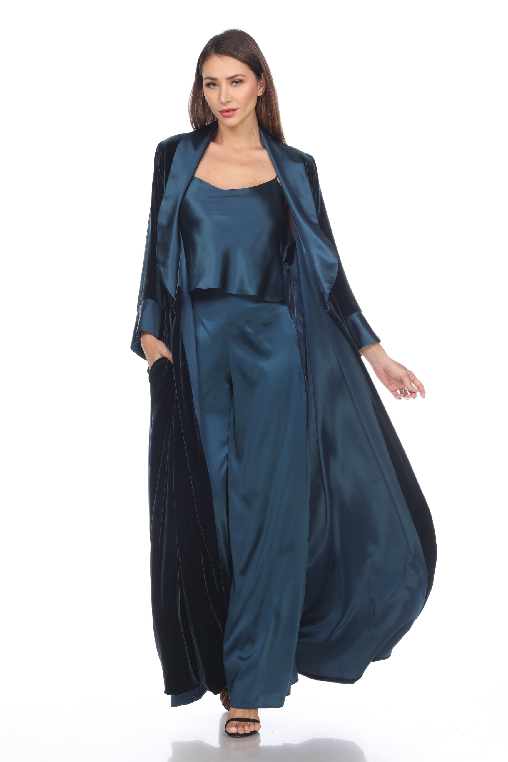 Long Classic Velvet Coat