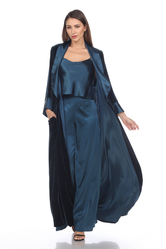 Long Classic Velvet Coat