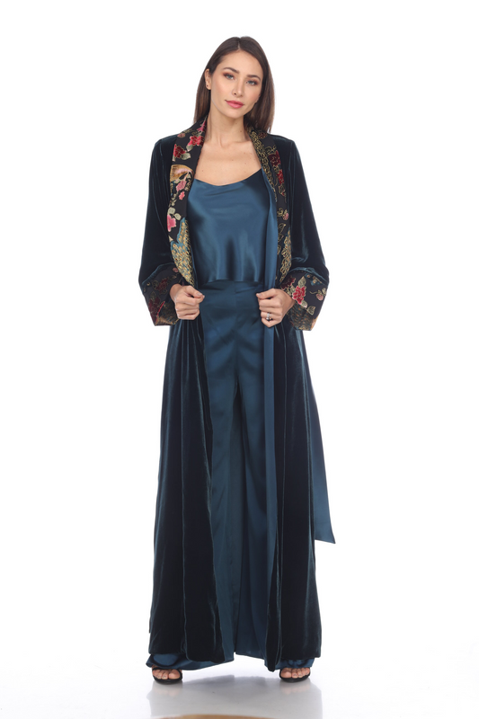 Long Classic Velvet Coat