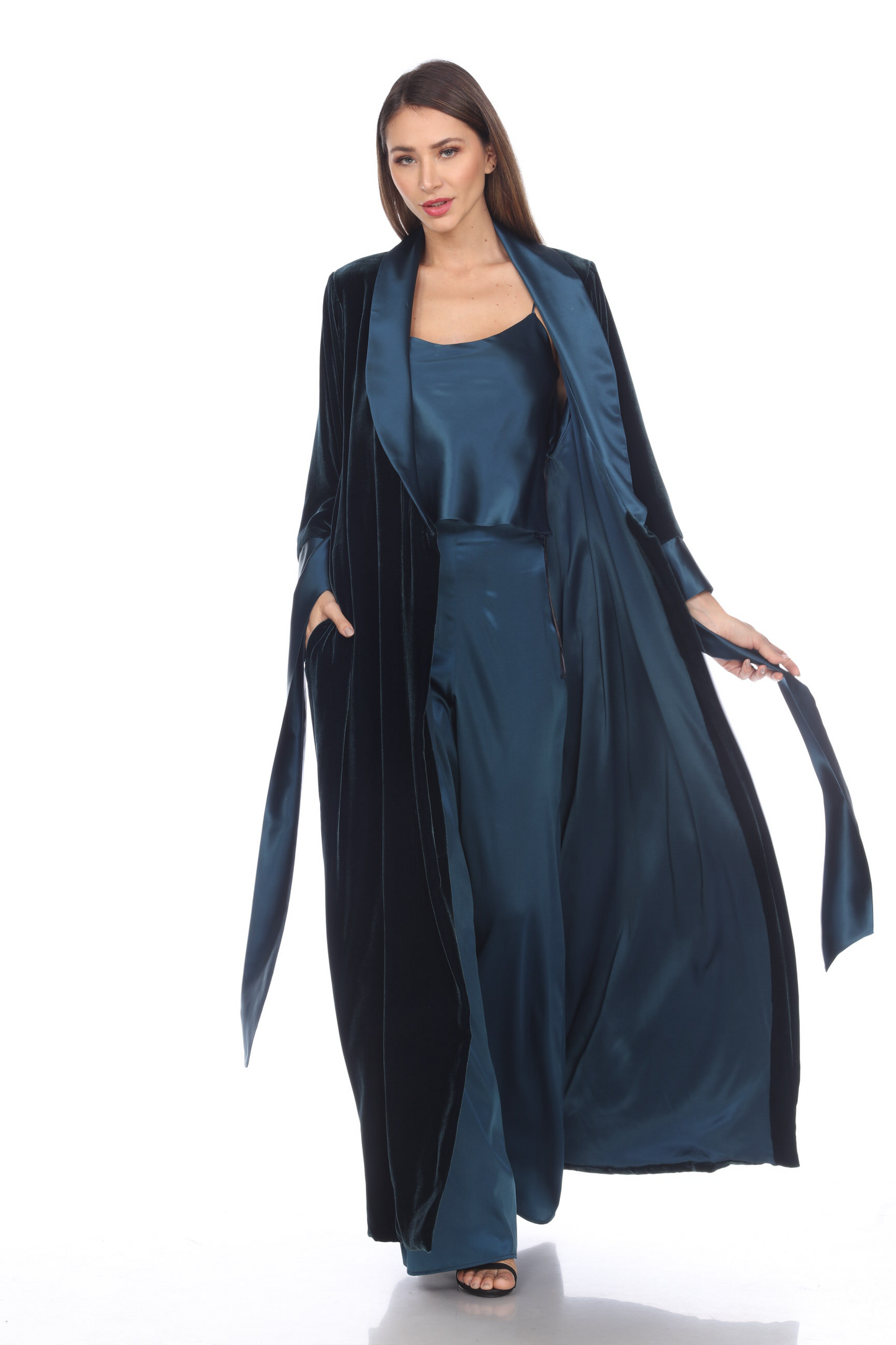 Long Classic Velvet Coat