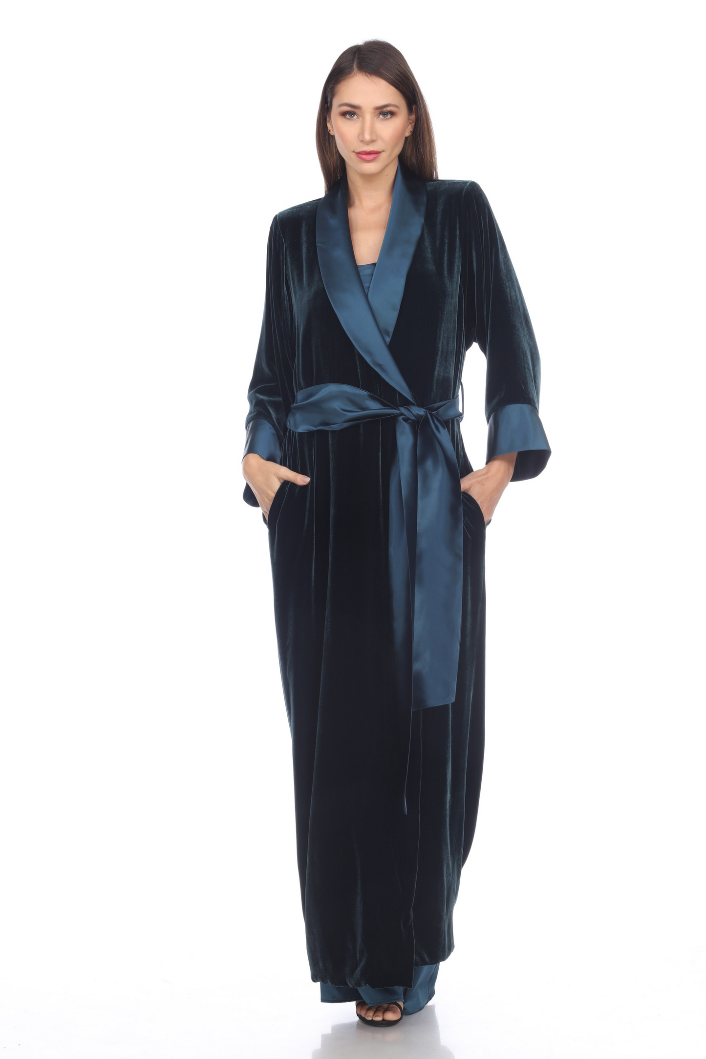 Long Classic Velvet Coat